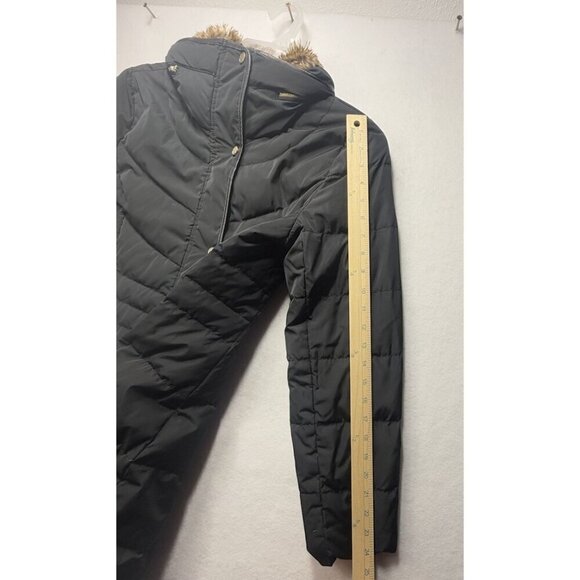 Cole Haan Women's Down Quilted Puffer Mid Length Coat 357SD357 Deep Black Sz M - Picture 14 of 16